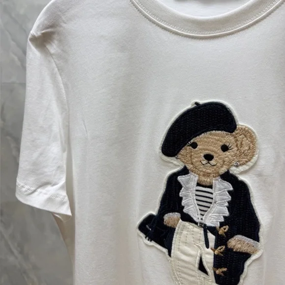 Ralph Lauren Collection Pre-Spring 2025 Polo Bear Cotton Tee - Picture 4 of 6